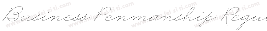 Business Penmanship Regular字体转换